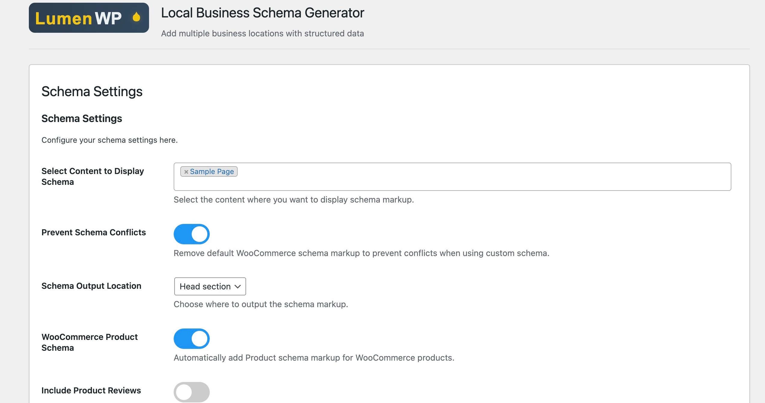 Local Business Schema Pro Dashboard